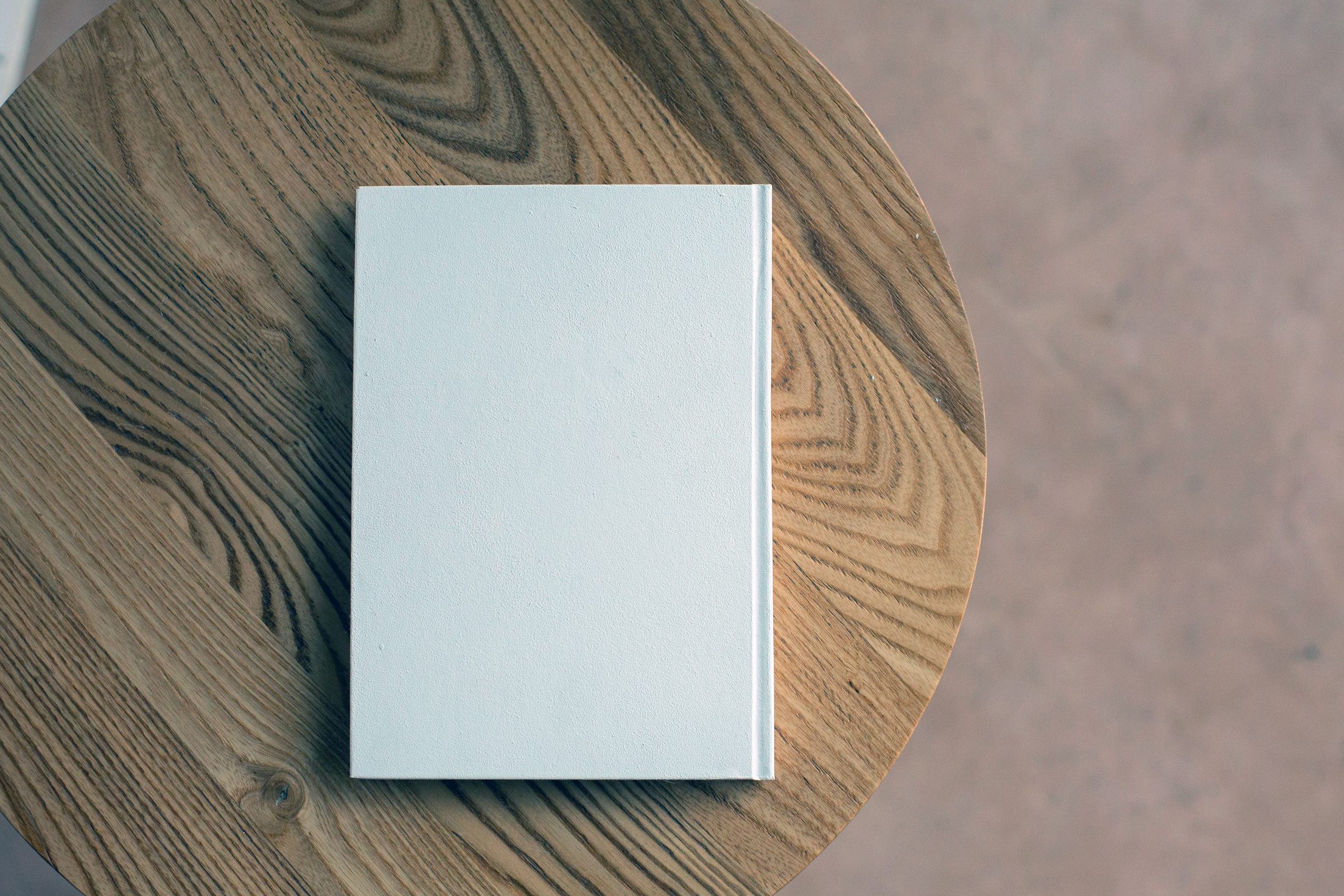 Blank book cover template, book mockup