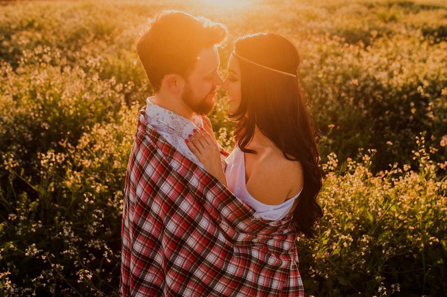 Romantic Couple at Sunset